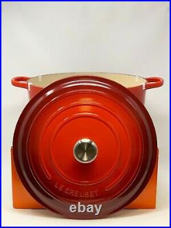 Le Creuset Signature Cast Iron 13 1/4-Qt Round Dutch Oven, Cherry Red