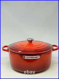 Le Creuset Signature Cast Iron 13 1/4-Qt Round Dutch Oven, Cherry Red