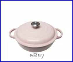 Le Creuset Signature Cast Iron 22cm Stewpot Chiffon Pink (BNIB)