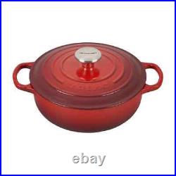 Le Creuset Signature Cast Iron 3-1/2 Quart Round Dutch Oven Cerise