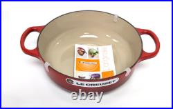 Le Creuset Signature Cast Iron 3.5 Quart QT Sauteuse Oven, Cerise Red Dutch