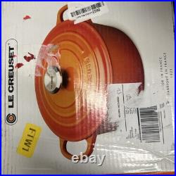 Le Creuset Signature Cast Iron 3.5 Quart Sauteuse Oven, Marseille NEW