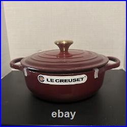 Le Creuset Signature Cast Iron 3.5 Quart Sauteuse Oven, Rhone NEW