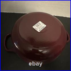 Le Creuset Signature Cast Iron 3.5 Quart Sauteuse Oven, Rhone NEW