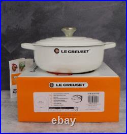 Le Creuset Signature Cast Iron 3.5 Quart Sauteuse, White New