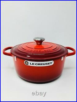 Le Creuset Signature Cast Iron 5 1/2-qt Round Dutch Oven, Cherry Red