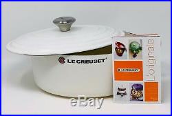 Le Creuset Signature Cast Iron 5-qt Oval Dutch Oven, Cotton White