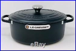 Le Creuset Signature Cast Iron 5-qt Oval Dutch Oven, Matte Black