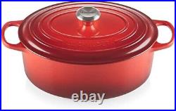 Le Creuset Signature Cast Iron 6.75 Oval Dutch Oven, Cerise Red