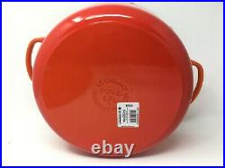 Le Creuset Signature Cast Iron 7 1/4-Qt Round Dutch Oven, Flame Orange