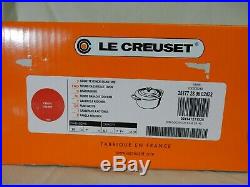 Le Creuset Signature Cast Iron 7 1/4-qt Round Dutch Oven CHERRY NIB