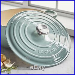 Le Creuset Signature Cast-Iron 7.25 Qu French (Dutch) Oven Carribean Teal