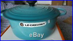 Le Creuset Signature Cast-Iron 7.25 Qu French (Dutch) Oven Carribean Teal