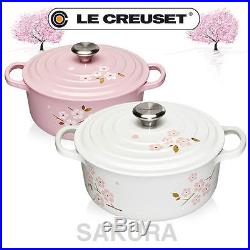 Le Creuset Signature Cast-Iron Cherry Blossom/ Sakura Dutch Oven 4-1/2 qt Pink