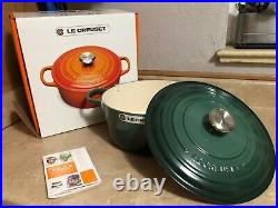 Le Creuset Signature Cast Iron Dutch Oven 7-1/4 Quart Artichaut Green NEW