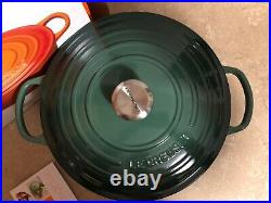 Le Creuset Signature Cast Iron Dutch Oven 7-1/4 Quart Artichaut Green NEW