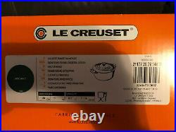 Le Creuset Signature Cast Iron Dutch Oven 7-1/4 Quart Artichaut Green NEW