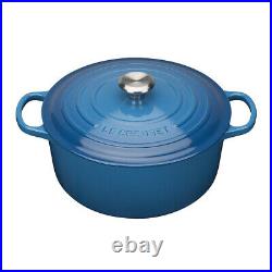 Le Creuset Signature Cast Iron Round Casserole 2.75 Qt Marseille Blue