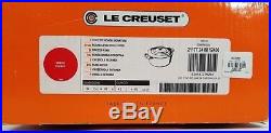 Le Creuset Signature Cast Iron Round Dutch Oven 4.5 Quart Cherry Red Tartan NIB