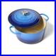 Le Creuset Signature Deep Round Dutch Oven Enameled Cast Iron 6.5qt Azure Blue