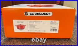 Le Creuset Signature Enamel Cast Iron No. 26 Cerise Dutch Oven with Lid, 5.5 Qt