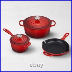 Le Creuset Signature Enameled Cast Iron 5-Piece Cookware Set