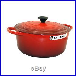 Le Creuset Signature Enameled Cast-Iron 9-Quart Round French Dutch Oven Cherry