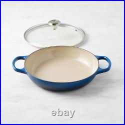 Le Creuset Signature Enameled Cast Iron Braiser with Glass Lid, 2 1/4-Qt. New