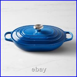Le Creuset Signature Enameled Cast Iron Covered Oval Casserole, 3 3/4-Qt