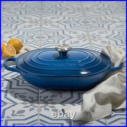 Le Creuset Signature Enameled Cast Iron Covered Oval Casserole, 3 3/4-Qt