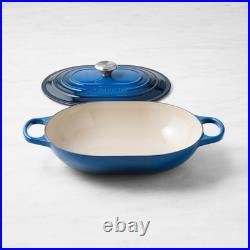 Le Creuset Signature Enameled Cast Iron Covered Oval Casserole, 3 3/4-Qt