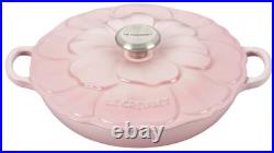 Le Creuset Signature Enameled Cast Iron Petal Braiser, 2.25qt, Shell Pink