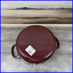 Le Creuset Signature Enameled Cast Iron Round Dutch Oven 4 1/2-Qt Rhone Read OB