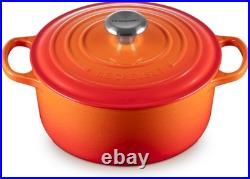Le Creuset Signature Enameled Cast Iron Round Dutch Oven 4 1/2 qt. Flamme Dorée