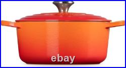 Le Creuset Signature Enameled Cast Iron Round Dutch Oven 4 1/2 qt. Flamme Dorée