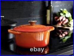 Le Creuset Signature Enameled Cast Iron Round Wide Dutch Oven 3 1/2 Qt. Flame