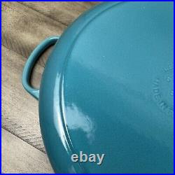 Le Creuset Signature Enameled Cast Iron Round Wide Dutch Oven 6 3/4-Qt Caribbean