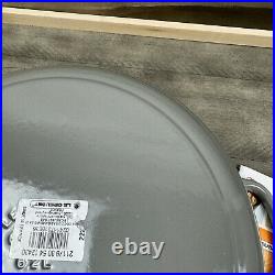 Le Creuset Signature Enameled Cast Iron Round Wide Dutch Oven 6 3/4-Qt Gray OB