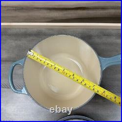 Le Creuset Signature Enameled Cast Iron Saucepan 2 3/4-Qt. Ocean Scuffs Read