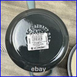 Le Creuset Signature Enameled Cast Iron Saucepan 2 3/4-Qt. Ocean Scuffs Read