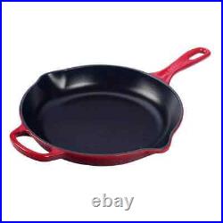 Le Creuset Signature Enameled Cast Iron Skillet, 9-Inches, Cerise