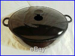 Le Creuset Signature Onyx Black Soup Pot Cast Iron 7.5 QT #32