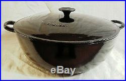 Le Creuset Signature Onyx Black Soup Pot Cast Iron 7.5 QT #32