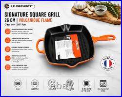 Le Creuset Signature Square Skillet Grill 10.25 (26 cm) Volcanique Flame