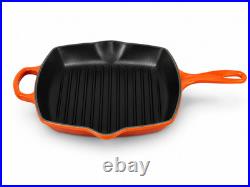 Le Creuset Signature Square Skillet Grill 10.25 (26 cm) Volcanique Flame