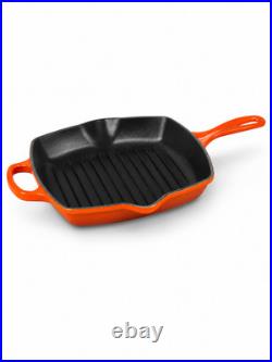 Le Creuset Signature Square Skillet Grill 10.25 (26 cm) Volcanique Flame