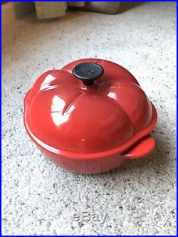 Le Creuset Tomato Cocotte Cast Dutch Oven 2.25 Qt Rare! -Excellent Condition