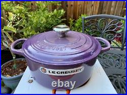 Le Creuset Ultra Violet Purple Cast Iron Dutch Oven 4.5 Qt 24 New