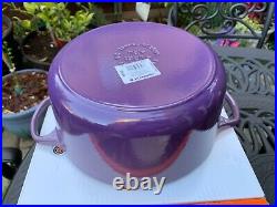 Le Creuset Ultra Violet Purple Cast Iron Dutch Oven 4.5 Qt 24 New