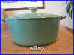 Le Creuset Vintage #26 Green Dutch Oven 5.5 qt & Lid- Really Very Good Condition